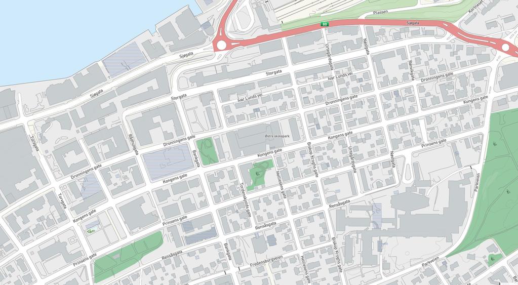 Plassering av stativ Kobling til kollektivtrafikk Elsykkel eller ikke Stativ eller ikke Bysykler må sees i sammenheng med sykkelparkering i offentlige byrom, siden det bør avklares om bysyklenes