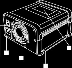 3 1. Batterilader utgang 4. Kjølevifte 8. AC strømkabel 2.