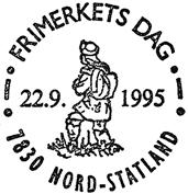 1996 FRIMERKETS DAG 20.9.1996 7830 NORD-STATLAND Registrert brukt 20.