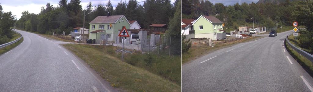 2 Trafikksikkerhet Omsøkt garasje er lokalisert i en ytterkurve, noe som gir økt risiko for utforkjøring og utforkjøringslengde.