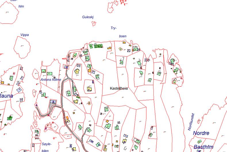 Bakgrunn for saken: Saken har en relativt lang forhistorie. Vi vil først forsøke å redegjøre for denne. Eiendommen ligger på nordsiden av Borøya, som vist på kartet under.