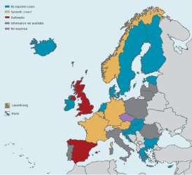 Geografisk fordeling av C. auris identifisert i EU/EAA 2013 2017 (n= 620) Kohlenberg A et al.