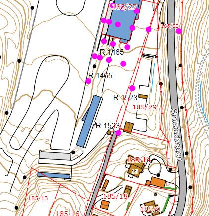 Figur 7-1 Utsnitt av helhetsplan og kart med tidligere utførte grunnundersøkelser (kilde: www.trondheim.kommune.no) Skytehall I følge NGUS løsmassekart, figur 4.