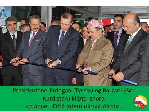 Bilde 22: Det har både politisk og symbolsk betydning når presidentene Erdogan og Barzani poserer sammen