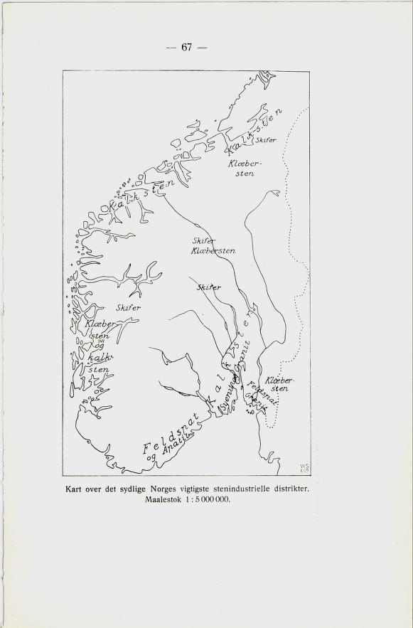 67 f i < i / i ' i Kart ver det sydlige Nrges vigtigste