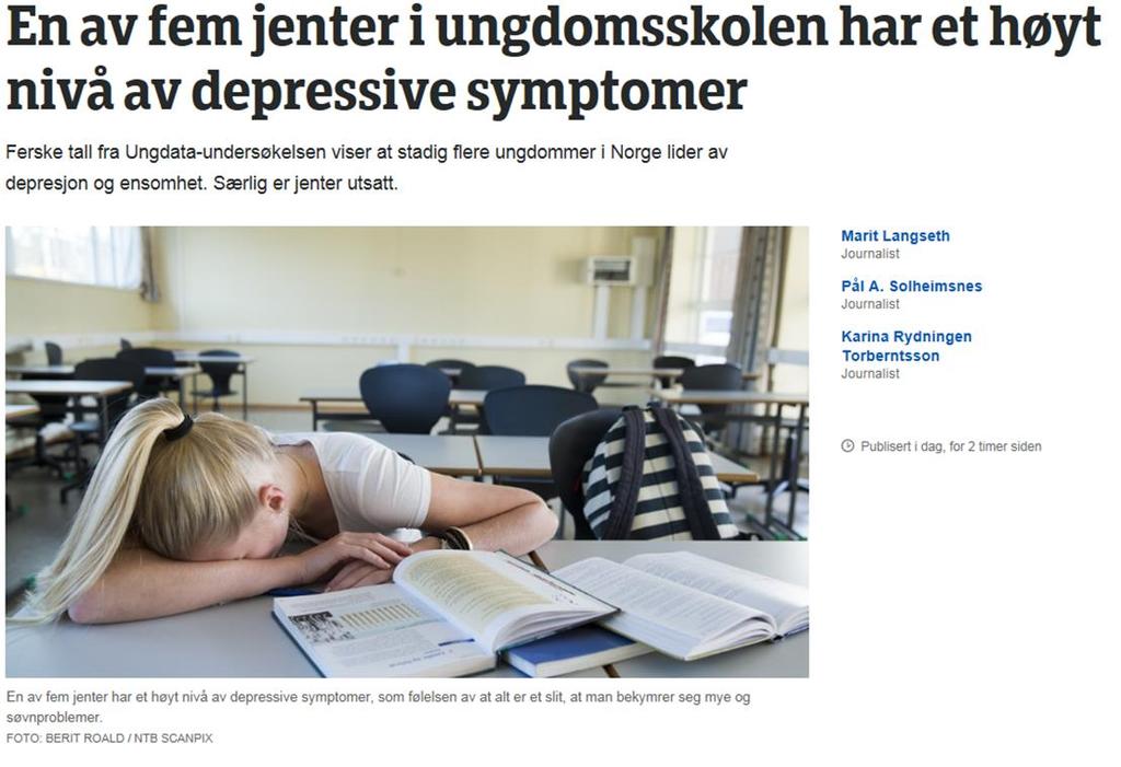 «De fleste har gode venner, men rapporterer likevel om ensomhet» De depressive