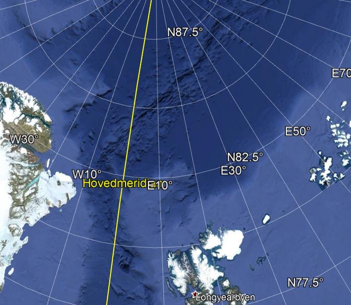 Ref.id.: KS&SMS-3-2.13.8.1-40 Styringsdokument Side 5 av 10 2.2 Sekundært operasjonsområde Arktis Fartøyets sekundære operasjonsområde i Arktis vil trolig være Polhavet nord av Svalbard.