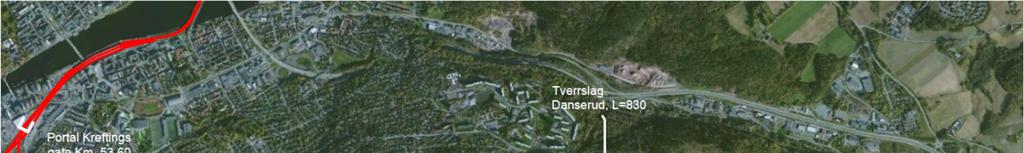 Drammen-Kobbervikdalen 5 av 34 Figur 2: Oversikt tunnel med evakueringstunneler og tverrslag. 2.1.