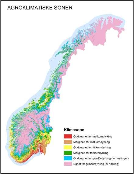 AGROKLIMATISKE SONER GEOGRAFISKE VARIASJONER