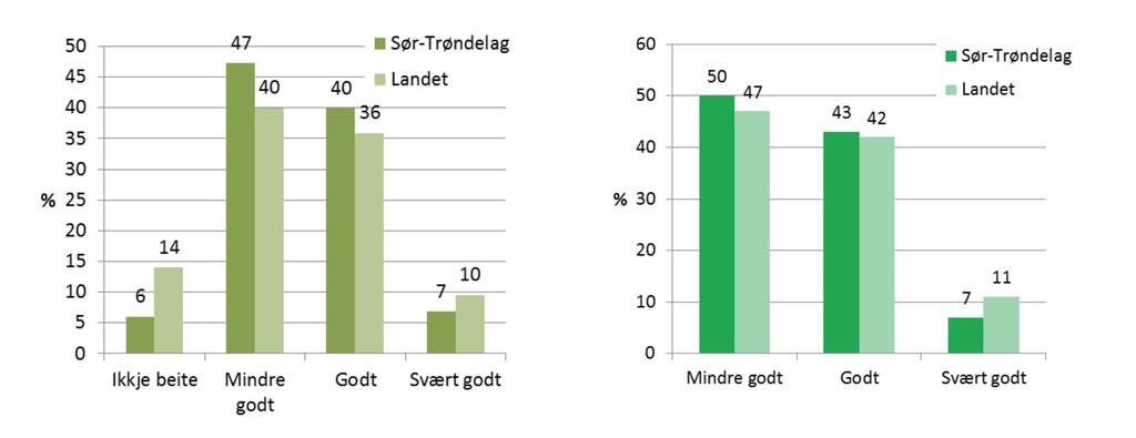 Utnytter bare 50 %: Utmarksbeitet i Sør-Trøndelag trues av gjengroing Sør-Trøndelag har store ledige beiteressursar i utmark. Men utnyttar berre halvparten av potensialet.