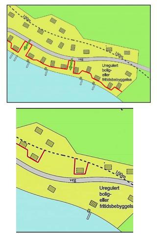 Regional plan: 4 soner: I. Sjøområdene II. Området mellom sjø og annen byggegrense III.