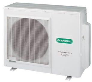 Spesifikasjoner for General aircondition & varmepumper Branch box Indoor unit R.C.