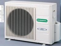 Spesifikasjoner for General aircondition & varmepumper Waterstage - Luft til vann R-410A Dekker alle behov