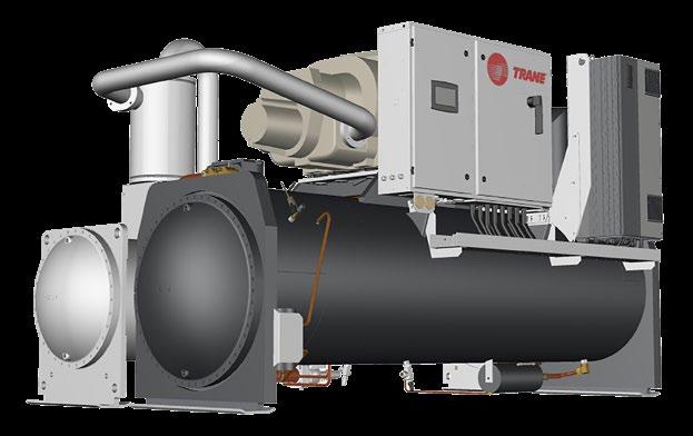 interface Trane helical-rotary compressor - designed to perform, built to last Optional Trane Adaptive Frequency TM Drive (AFD) for part load efficiency enhancement Main features 4 efficiency levels: