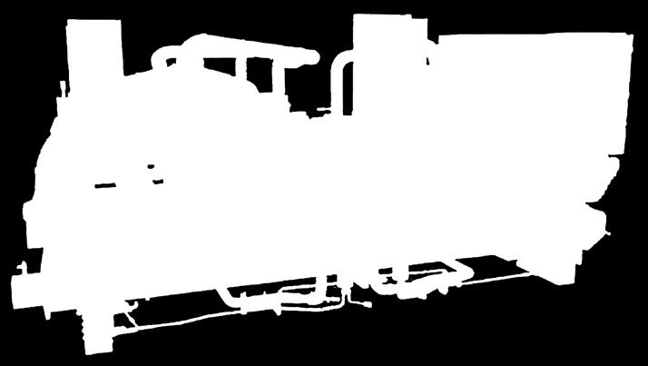 Range description RTHF: R134a chiller Main features RTHF (1139-3678 kw) Vannkjølte isvannsmaskiner (R-134a, R-513a og R-1234zd) 2 different levels of effi ciency (XE HSE) Dual circuit and Dual