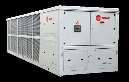 Spesifikasjoner for Trane Customer benefits RTMA (345-660 kw) Luftkjølte multimaskiner, 4-rørs multi (R-410A, R-134a) Simplicity: one unit provides both heating and cooling High diversity in air