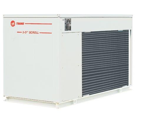 Spesifikasjoner for Trane Customer benefits Flexibility: customized system to fi t the application s exact requirements Main features Scroll compressors hermetic, high effi ciency, low vibration, low