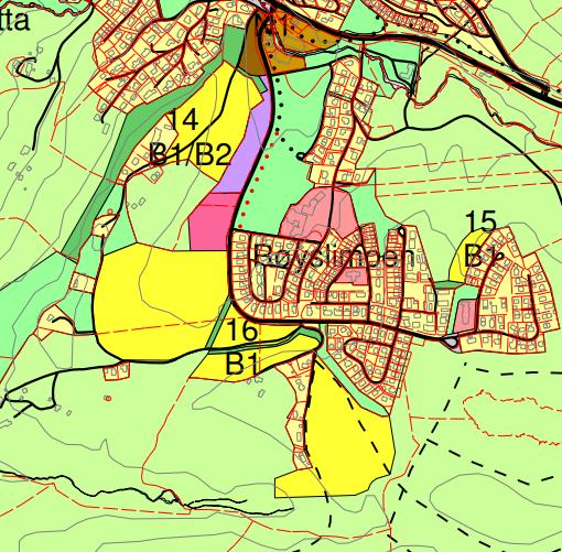 Område nr. 16 Røislien Veltlien Anslått antall boenheter 150 boenheter Rekkefølgekrav, prioritet 2. Det er varslet oppstart for reguleringsplan for Røislien Veltlien (11.01.