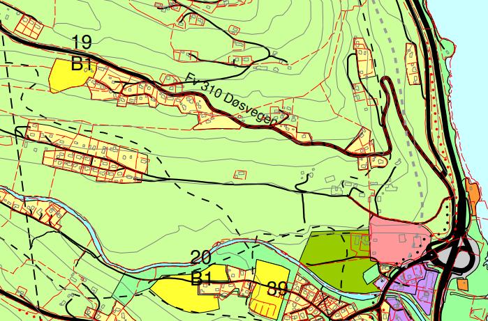 Område nr. 19 Berg Vingrom Anslått antall boenheter 7-10 Ikke regulert 11,5 km Ikke nærhet til bybusstopp. Annet busstopp: ca. 200 m.