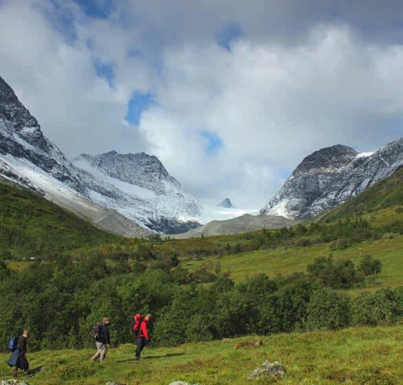 I Steindalen/Gievdanvággi ligger det en fantastisk isbre som definitivt er verdt et besøk, her vil du se isrand-trinn som dekker en periode på over 8 000 år.