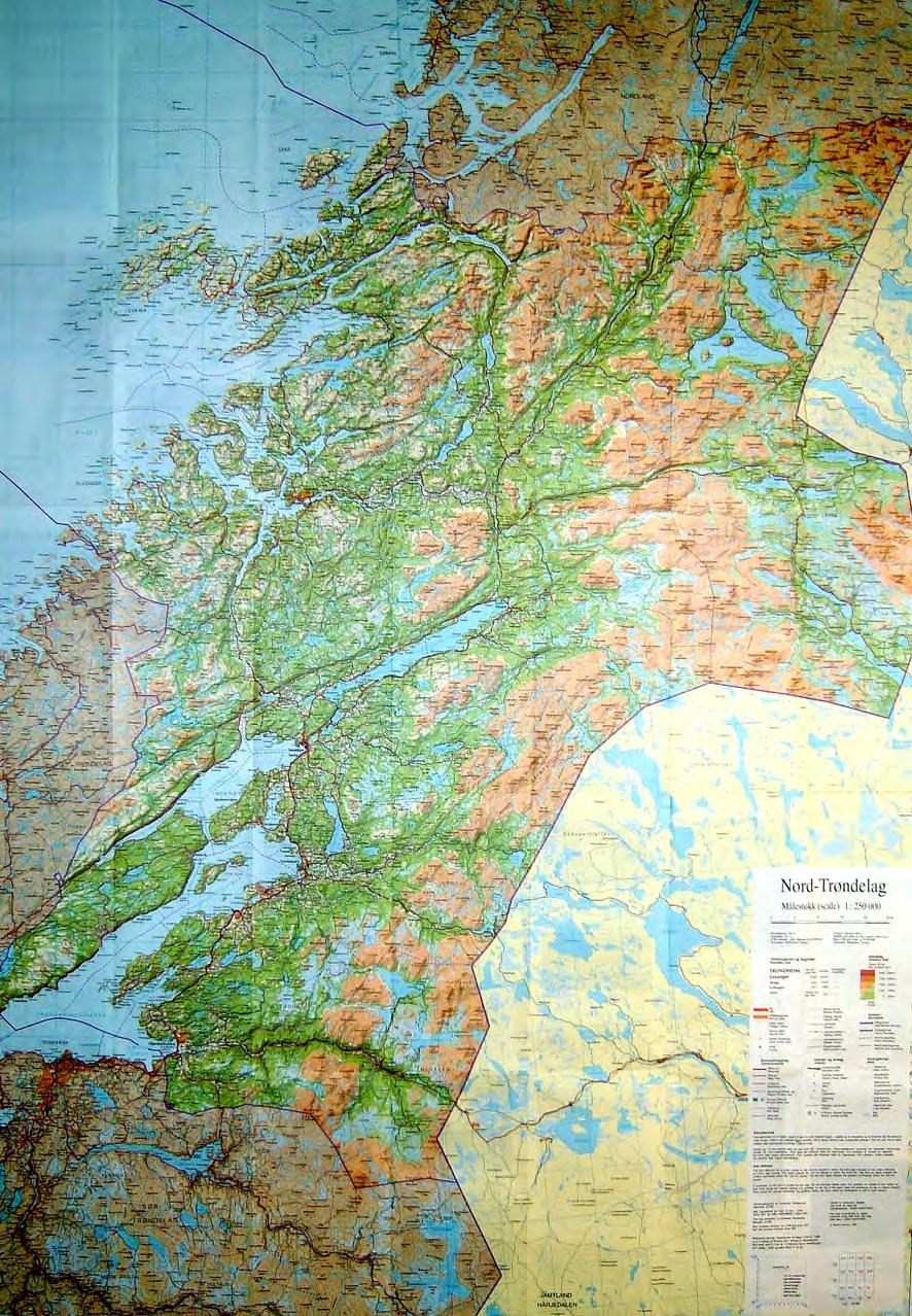 Fylkeskart Nord-Trøndelag