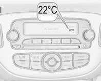 Instrumenter og betjeningselementer 71 Utetemperatur Et temperaturfall vises umiddelbart, mens en temperaturstigning vises etter en