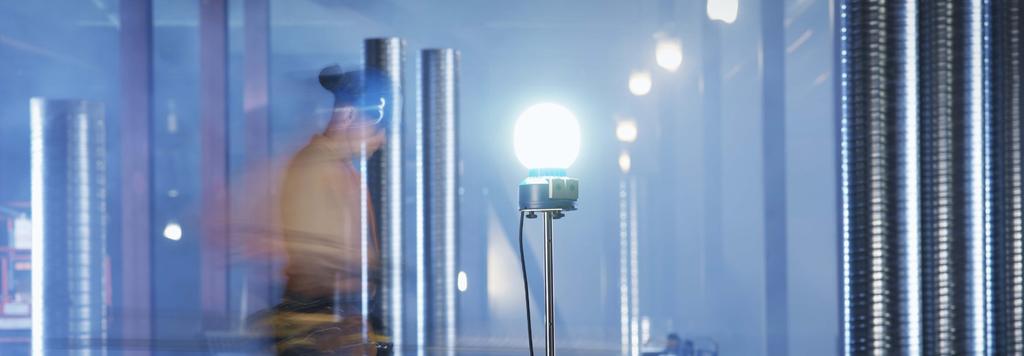 Lys Arbeidslamper BOJ arbeidsbelysning er en rundstrålende lampe.