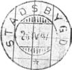 Stempel nr. 4 Type: SL Bestilt gravør 25.02.1924 STADSBYGD Innsendt 08.08.1938 Registrert brukt fra 18 III 35 VG til 17 VI 36 TK Stempel nr. 5 Type: TA Utsendt 12.07.1938 STADSBYGD Innsendt?