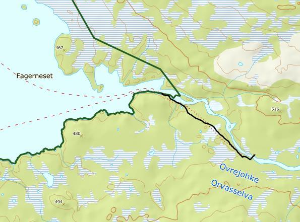 ferdselen og gir forholdsvis liten slitasje. Området innover dalen kan beskrives som relativt robust med god slitestyrke i tett gressmyr.