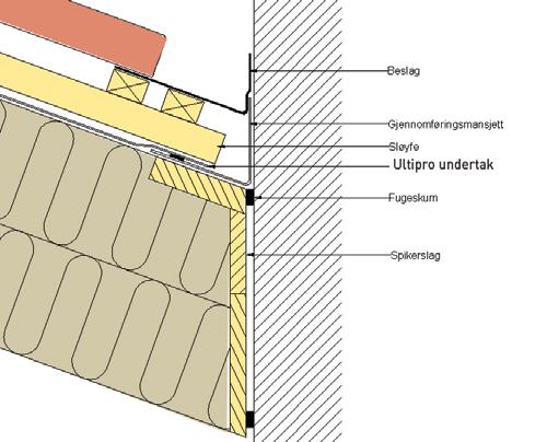 Fig. 14: Gjennomføringer Fig. 16: Isolering MONTERINGSVEILEDNING ULTIPRO VINDSPERRE Vindsperre for vegg- og takkonstruksjoner Ultipro Vindsperre En tre-sjikts vindsperre på rull levert av Optimera AS.