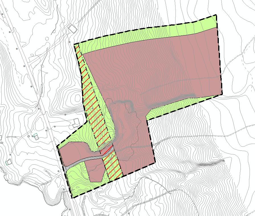 Som en del av prosessen med å drive masseuttak er det nyleg utarbeidt reguleringsplan, Detaljplan for Massetak Nesmoen PlanID: 201801 med tilhøyrande Ros- analyse.