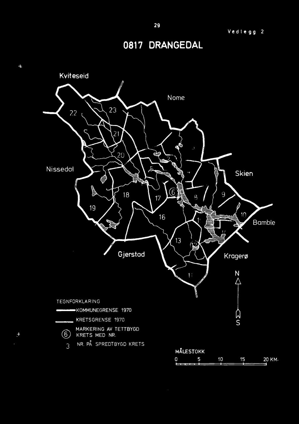 970 Q2.) MARKERING AV TETTBYGD KRETS MED NR.