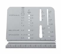 0 mm screws Rack for ø 2.7 mm screws Rack for ø 3.5 mm 1.