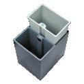 OFFICE BINS SORTING BIN WITH 2 CONTAINERS NEW 10 LITRES SORTING BIN 13 LITRES REF 8 99 1229 Round Recycling Bin --10 L capacity --Rubber protection at base - Water and rust resistant inner containers