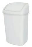 WASHROOM BINS ROUND PEDAL BIN 3 / 5 / 12 / 20 / 30 LITRES REF 8 99 432 Pedal Bin 3 L White REF 8 99 433 Pedal Bin 5 L White REF 8 99 434 Pedal Bin 12 L White --Plastic inner container --Smooth