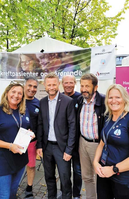 Viktige samtaler under Arendalsuka Lungekreftforeningen fikk markert seg både med stand, deltakelse i debatter og gjennom direkte dialog med sentrale politikere under Arendalsuken i august.