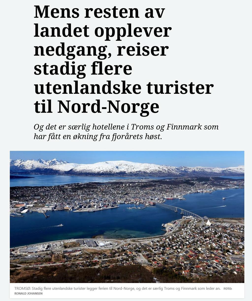 Sjømat Reiseliv Bygg og anlegg Varehandel