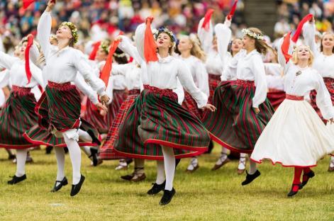 Oppslutningen om sangfestivalen er imponerende når man vet at det bare bor 1,34 millioner mennesker i Estland.