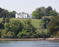 Directions imposing Regency house by John Nash faces south, commanding spectacular views of the river Dart.