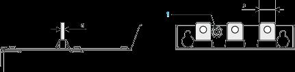 Power supply and output to motor Bar b 20 mm (0.