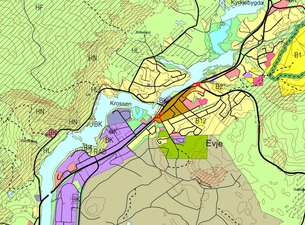 3 Planstatus og rammebetingelser 3.1 Overordnede føringer og gjeldende planstatus Evje og Hornnes kommune vedtok 13.5.2011 ny kommuneplan 2011-2021.