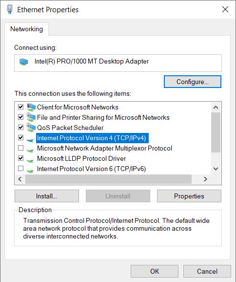 Oppgave d: Manuell IPv4-konfigurasjon i Windows Server Maskiner som skal brukes som tjenere bør normalt ha en fast (statisk) IP adresse.