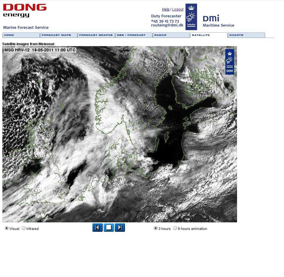 Satellite images from Meteosat 3 or 9