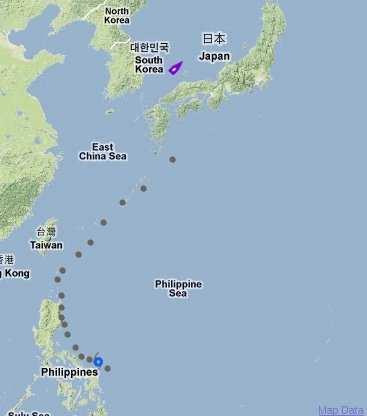 Tropical cyclone data are received