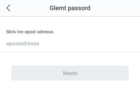 Trykk på Profil ikonet -> Logg inn -> Registrer. 2. Skriv inn din e-post adresse og ønsket passord og trykk Register.