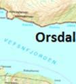 innerst i fjorden: Orsdal, Utnes, Drevjaleira,