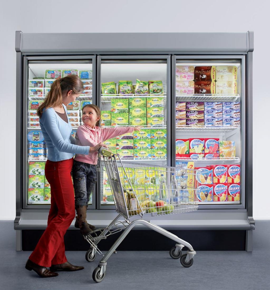 Ideal for vertical integration in mullions of vertical refrigeration cabinets.