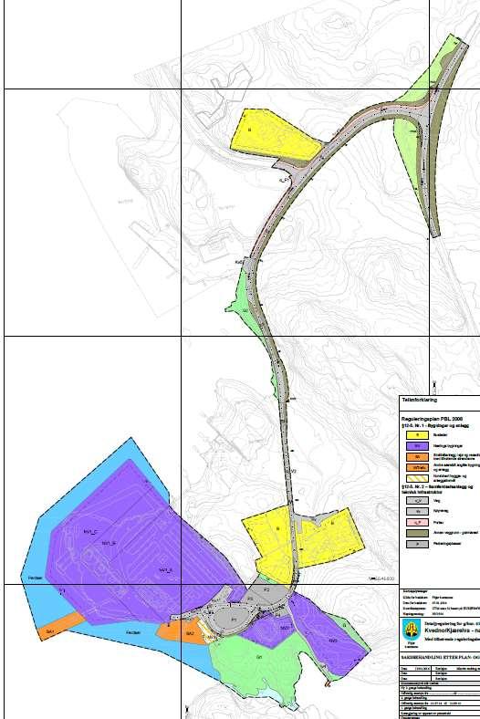 Planstatus: Utsnitt frå kommuneplanen Planområdet er i kommuneplanen vist som område for næring, LNFføremål og sjøareala til område for kombinert føremål i