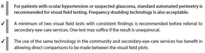 4.5 Optic disc assessment VF >> 4.