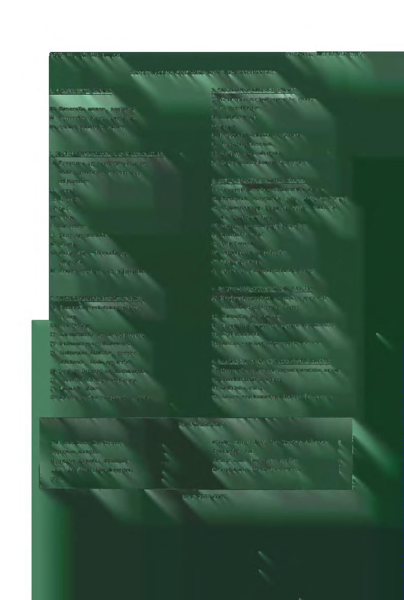 og miljøregnskap og andre generelle ressurs- og miljøemner 11 Areal 12 Energi 13 Luft 14 Vann 15 Mineraler 16 Skog og planteliv 17 Dyreliv 18 Naturmiljø - levekår og Økonomi 19 Andre ressurs- og